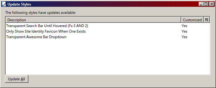Stylish - Update Styles - Hide Disabled Buttons