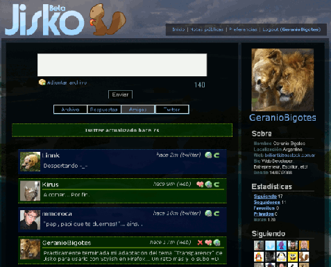 Jisko Dark adaptation of Transparency Theme