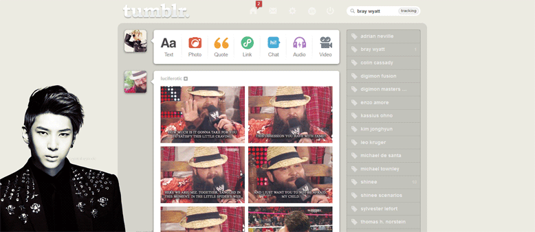 Leo (VIXX) Tumblr Dashboard