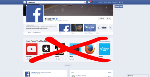 Facebook - hide "more pages you may like"