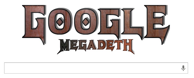 Megadeth Google Logo