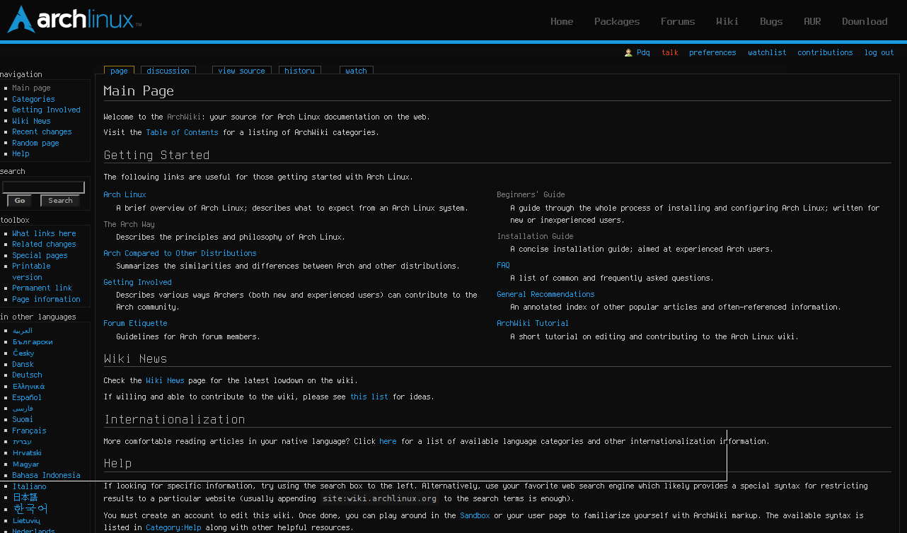 Arch Linux Dark Wiki 2013 (pdq)