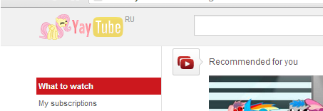 Fluttershy's YouTube(YayTube) Logo