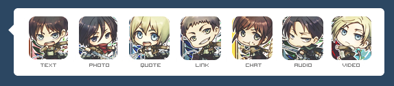 Tumblr Dash Icons: Shingeki no Kyojin