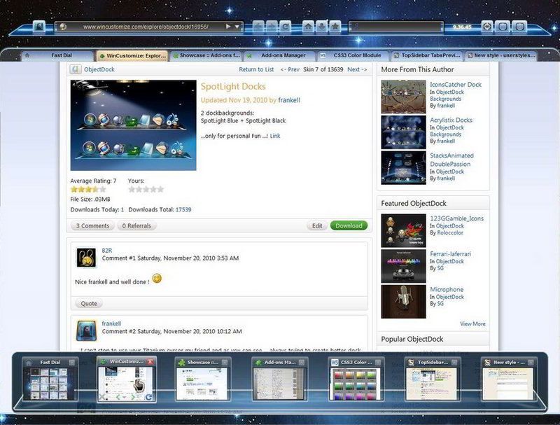 BottomSidebar TabsPreview Dock