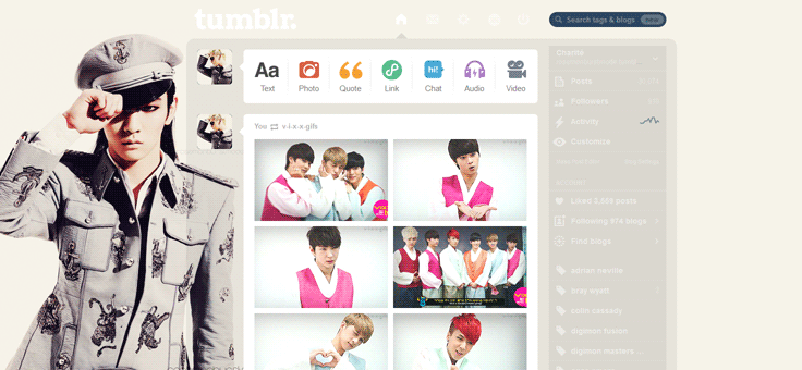 Key (SHINee) Tumblr Dashboard