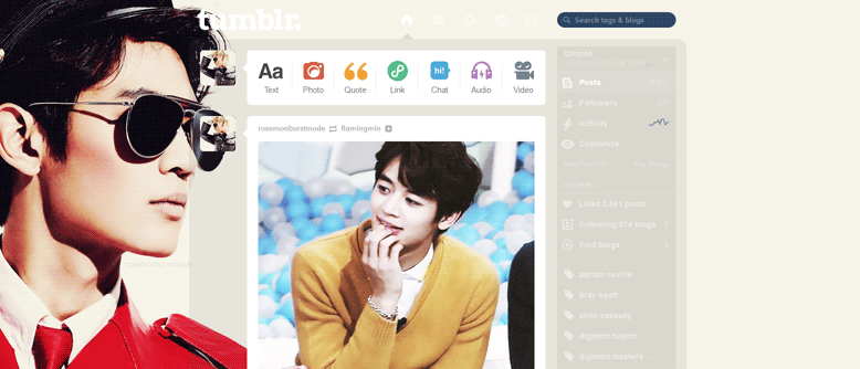 Minho (SHINee) Tumblr Dashboard - Everybody Era