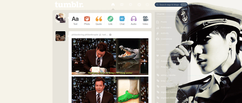 Taemin (SHINee) Tumblr Dashboard (V2)