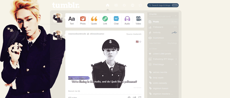 Onew (SHINee) Tumblr Dashboard