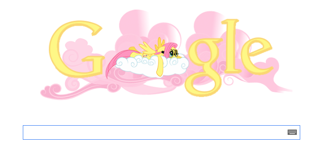 Fluttershy's Google Logo