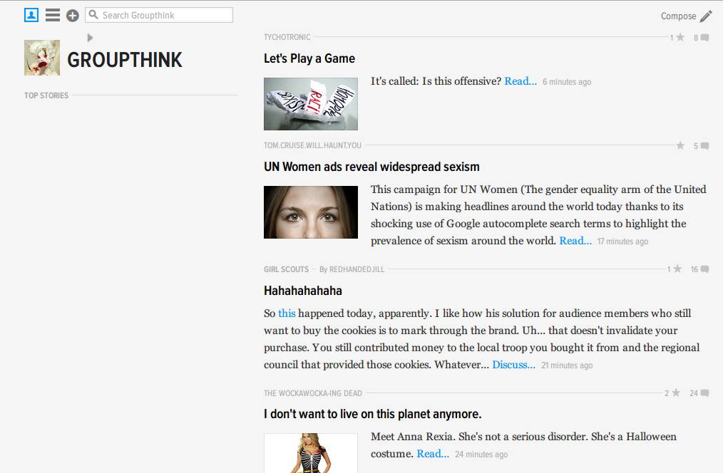 Groupthink Sidebar -  BURN IT DOWN!