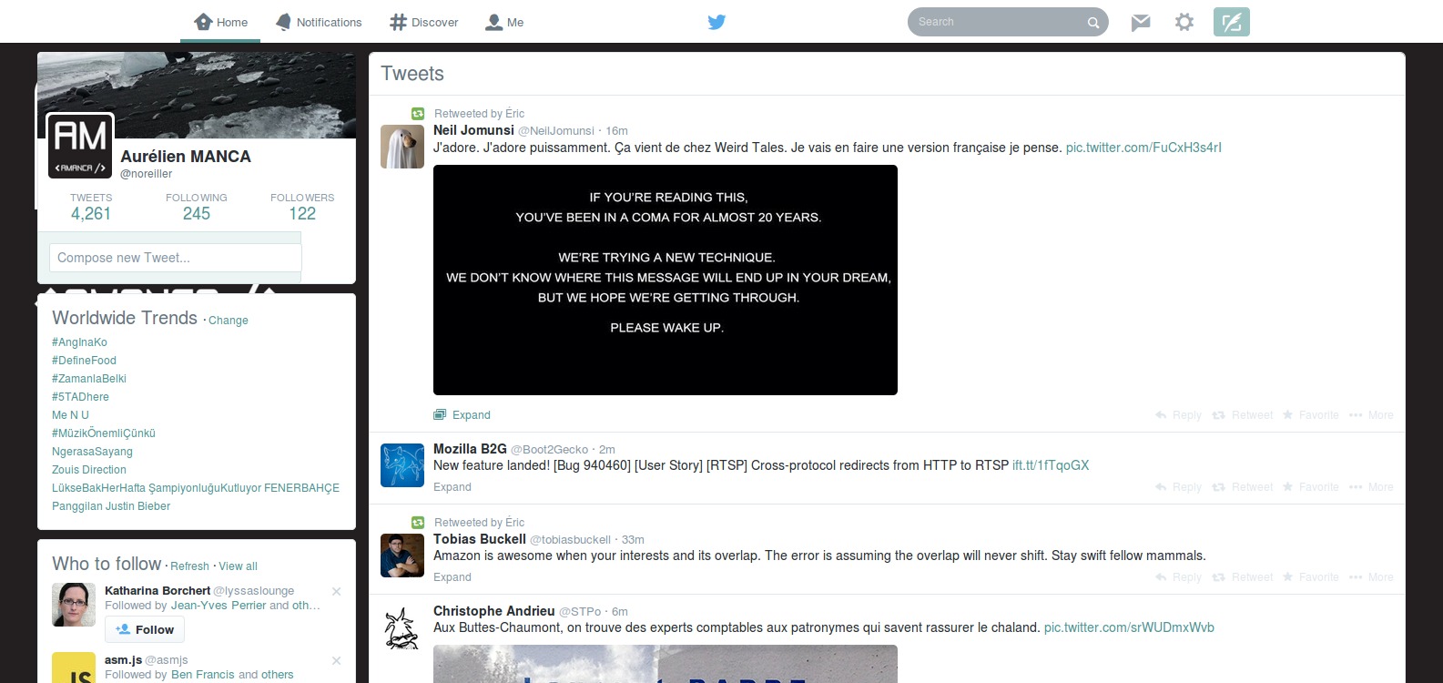Twitter full width