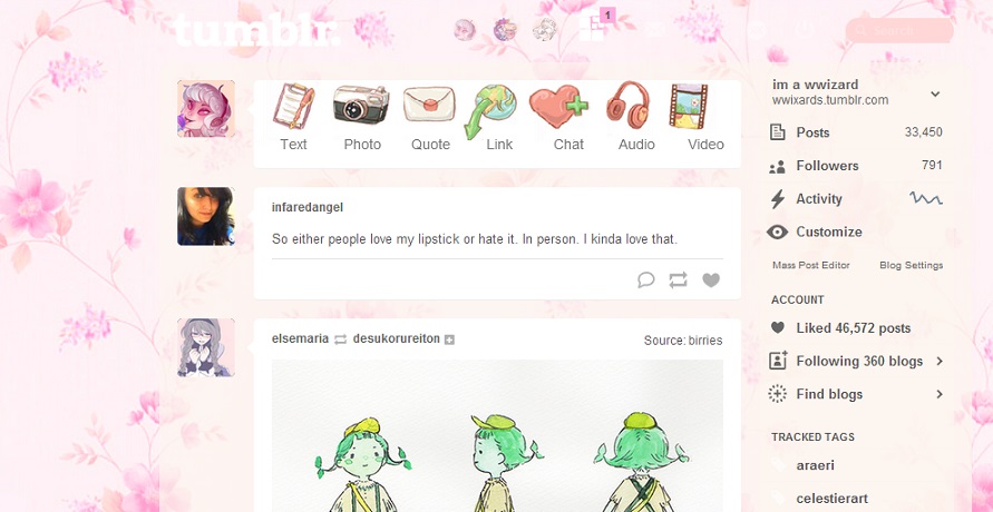 cute tumblr theme!