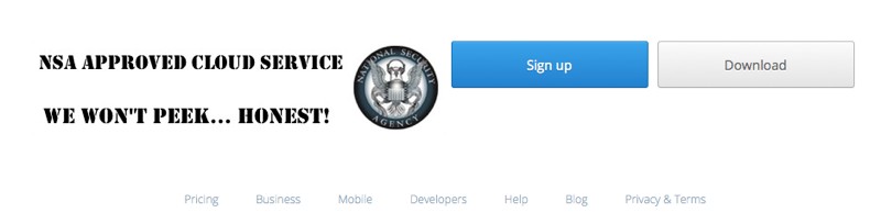 NSA Approved Dropbox logo