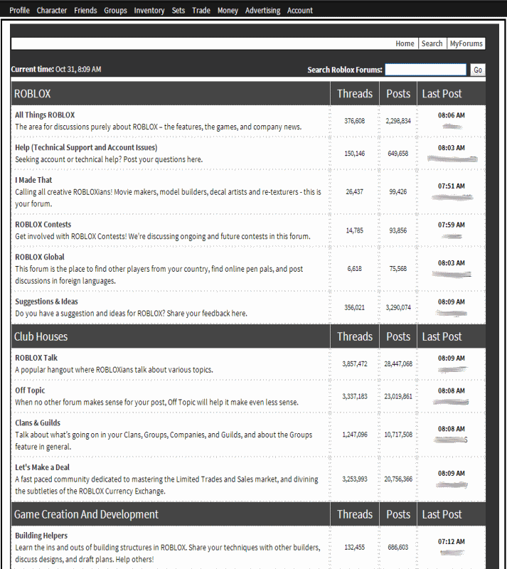 Custom ROBLOX Forum Theme