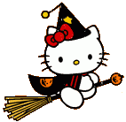 Hello Kitty Halloween witch animation [Tumblr toy]