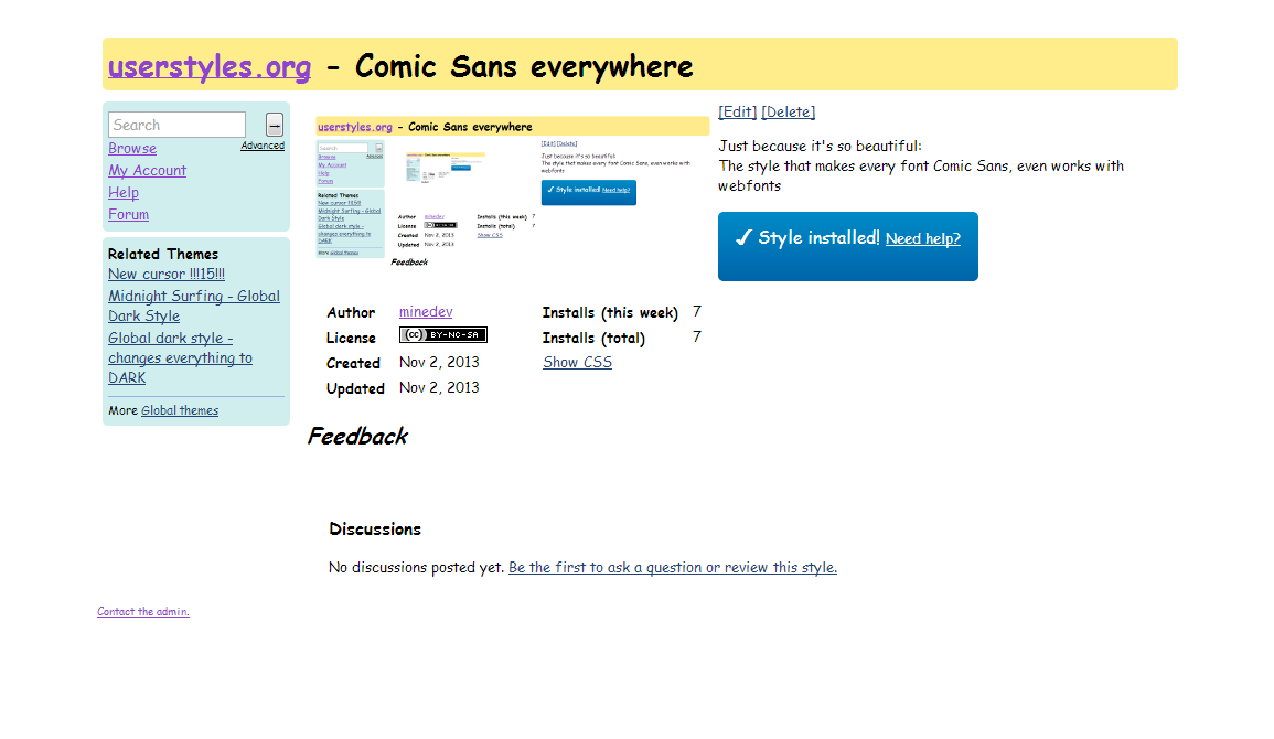 Comic Sans everywhere
