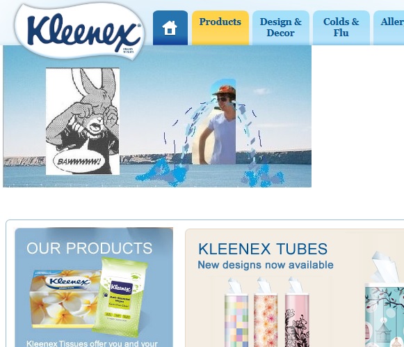 Kleenex Ultra edition 2013 better usable web sight