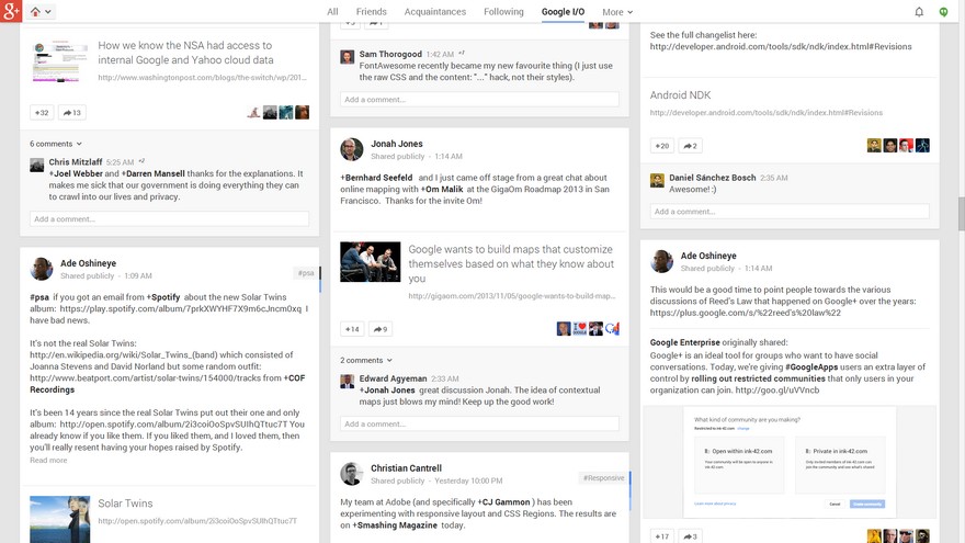 Google Plus 130%, No Margins, 3 Columns
