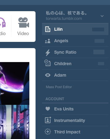 Evangelion Tumblr Options