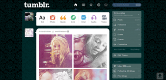 Victorian Night- Tumblr dash theme