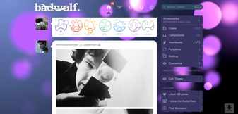 Purple Light- Tumblr Dashboard Theme