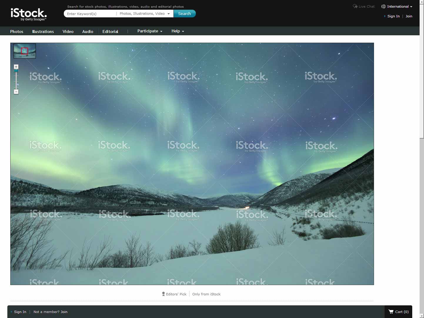 iStockPhoto - Uncrop Zoomed Images/Larger Thumbs