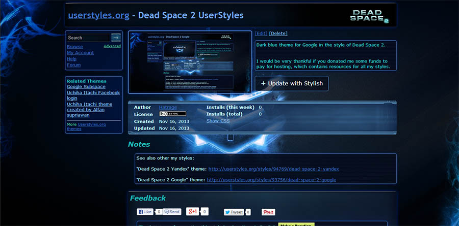 Dead Space 2 UserStyles