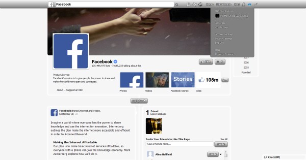Facebook White