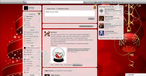 Facebook Background Generator (christmas)