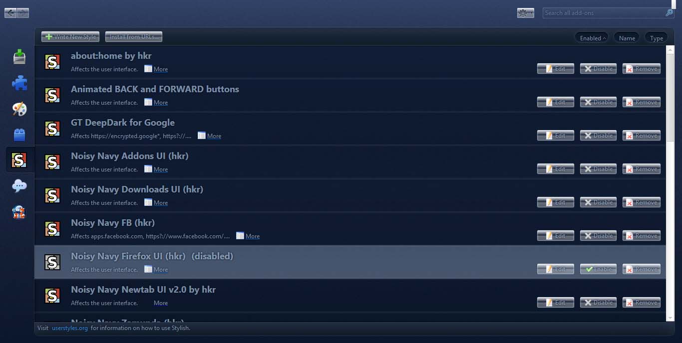 Noisy Navy Addons UI by hkr