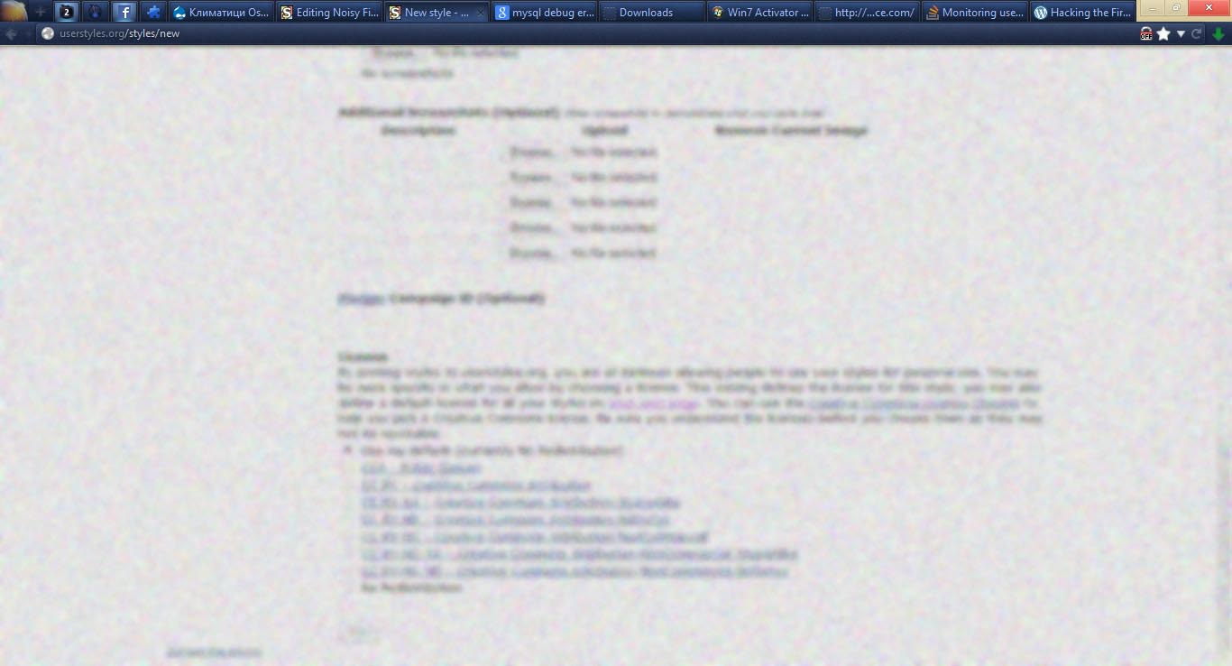 Noisy Navy Firefox UI v2.0 by hkr