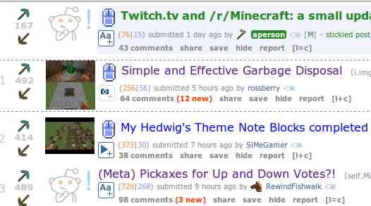 Minecraft Arrows