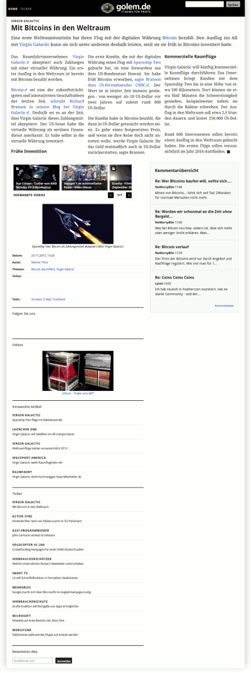 Golem.de - Mehrspaltig, Flexibel, Reduziert