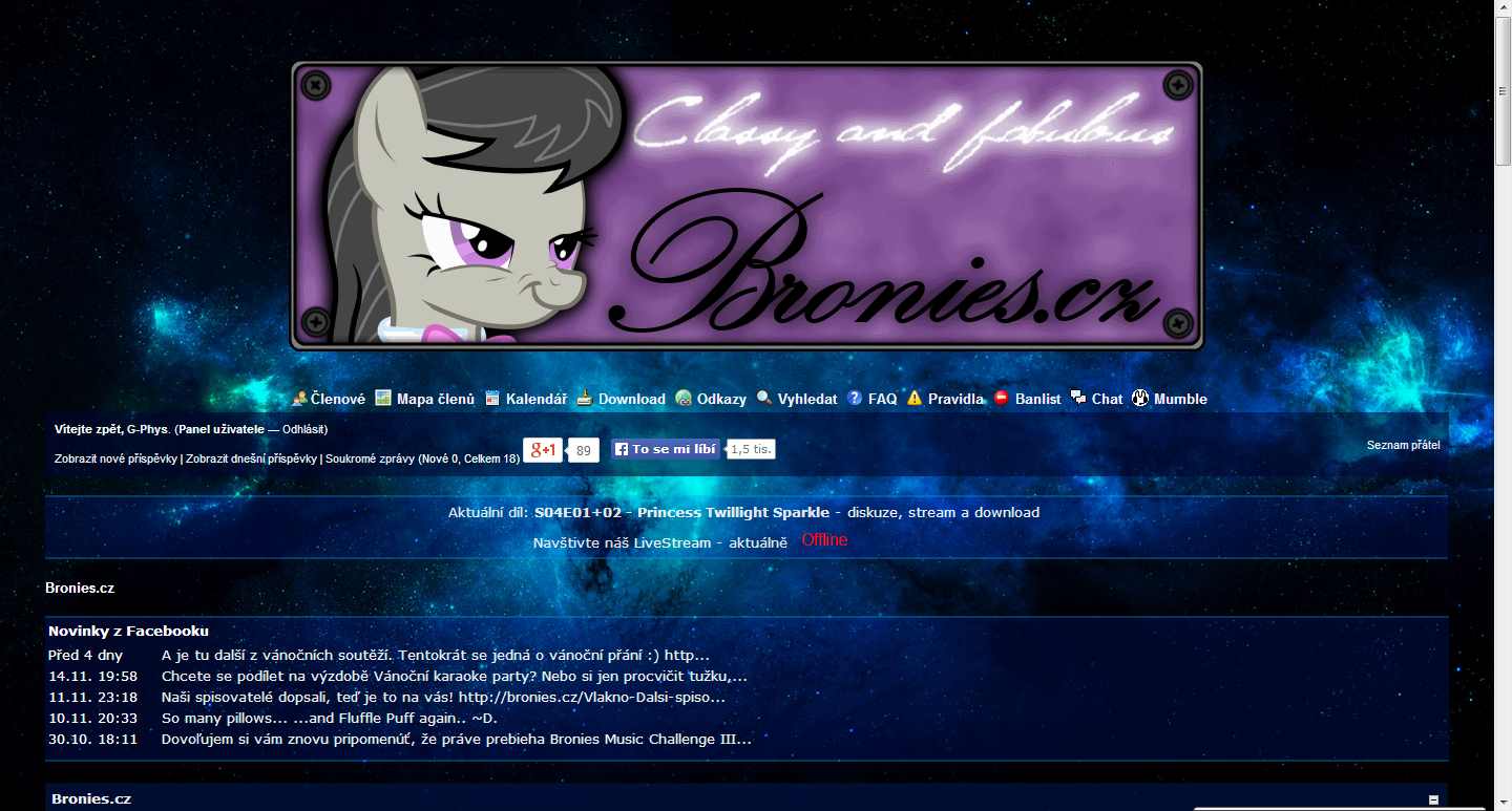 Bronies.cz - Galaxy