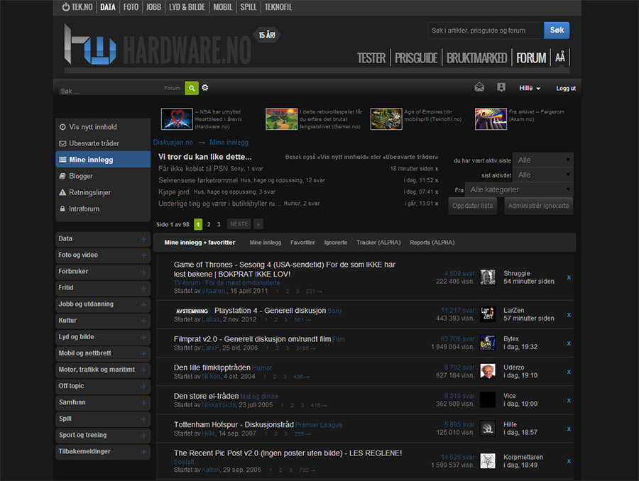Diskusjon.no - Nightmode