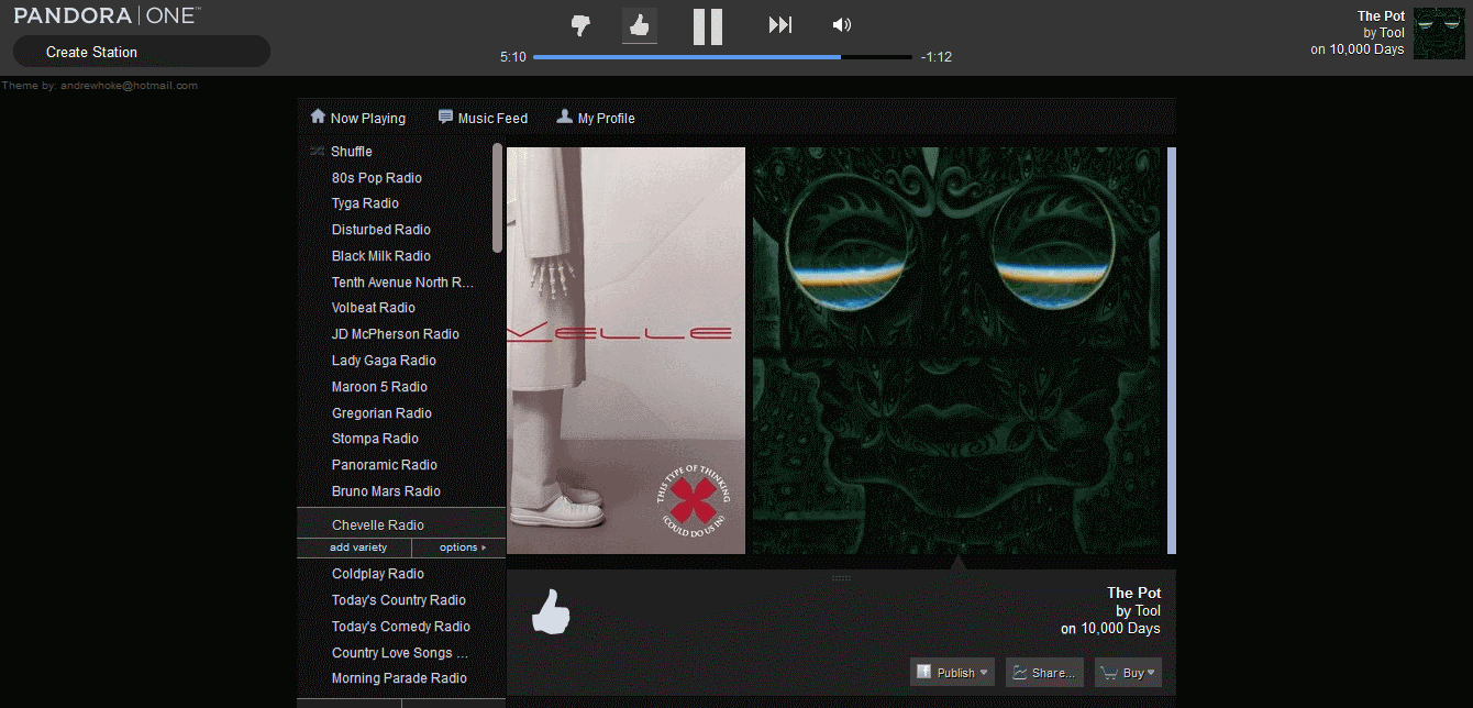SimplePandora: Grayscale (Resizeable)