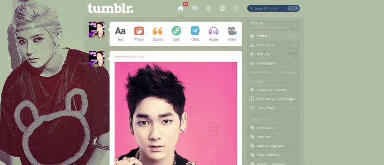 Ren (NU'EST) Dashboard theme