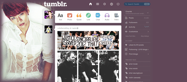 N (VIXX) Tumblr Dashboard 2