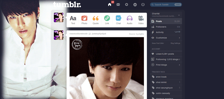 Leo (VIXX) Tumblr Dashboard 2