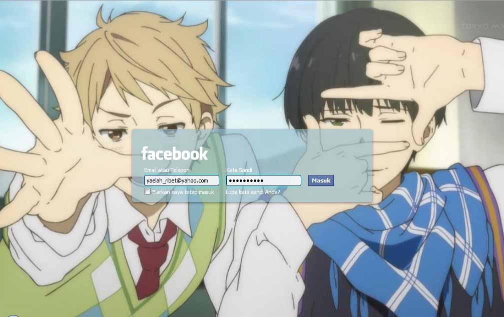 Facebook Login Kyokai no Kanata by Rz