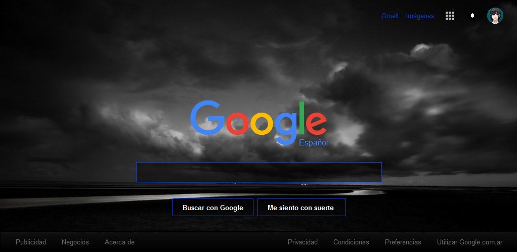 Google.com - Black and Blue (0.7a)