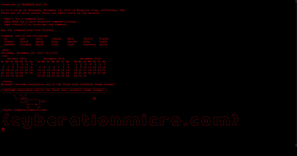 Telehack Black & Red (-CyberationMicro-)