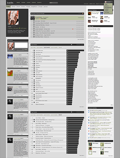 Last.fm Dark-Grey/Olive V.3 Re-Structured