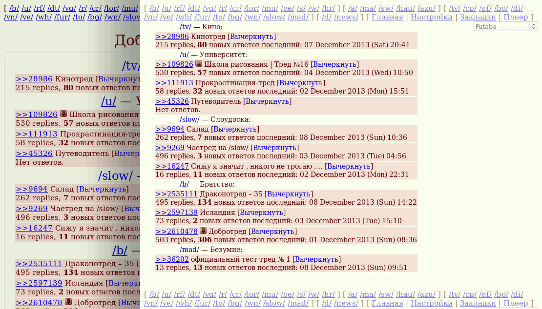 Dobrochan Bookmarks Page Minimize