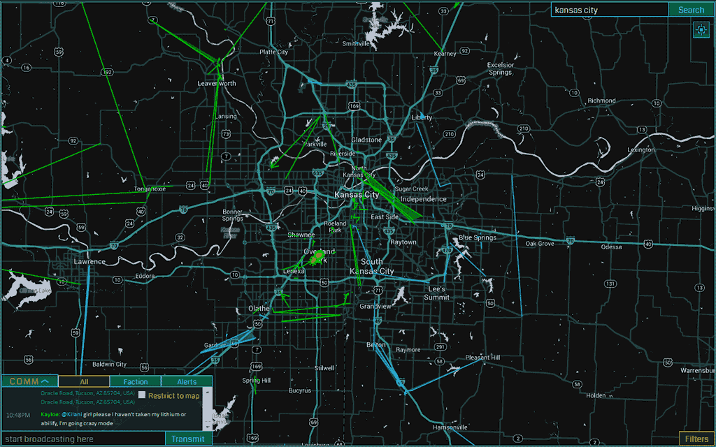 Ingress Intel Map Minimal