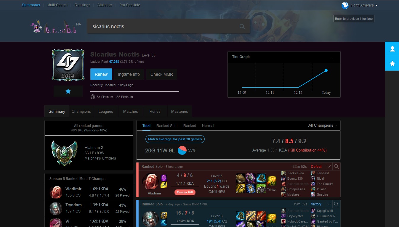 OP.GG Dark
