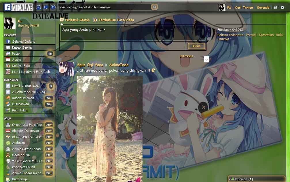 Facebook Theme Yoshino by Rz