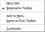 Australis: Rearrange toolbar context menu