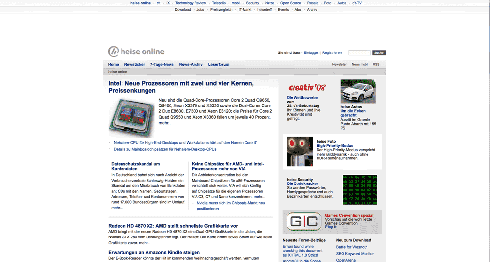 centers the new heise layout - 12.8.2008